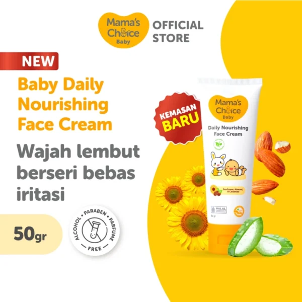 Krim Wajah Bayi Mama's Choice | Baby Daily Nourishing Face Cream BPOM