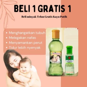 Minyak Telon Lang Plus Beli 1 Gratis 1 — Hangat, Nyaman & Melindungi Bayi dari Gigitan Nyamuk