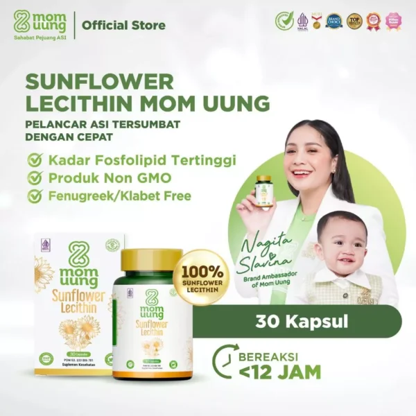 Suplemen Pelancar ASI Mom Uung 30 Kapsul | Booster ASI Aman & Halal