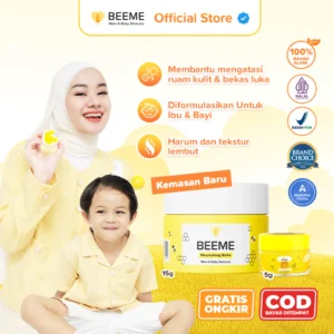 Beeme Nourishing Balm | Skincare Alami Ibu & Anak | Melembapkan & Melindungi Kulit Sensitif