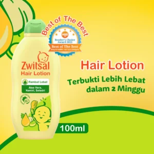 Hair Lotion Zwitsal 100ml | Melembutkan & Menutrisi Rambut Bayi | Aloe Vera & Kemiri