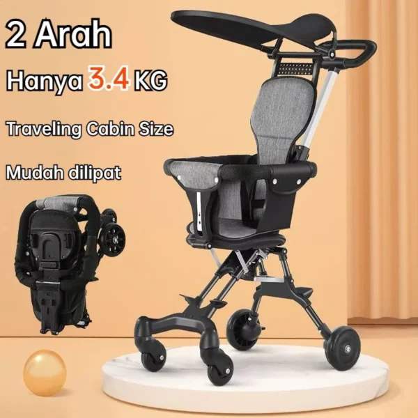 Magic Stroller Bayi Murah — Stroller Anak 4 Roda, Kreta Bayi Dorong Multi Fungsi, Nyaman & Praktis